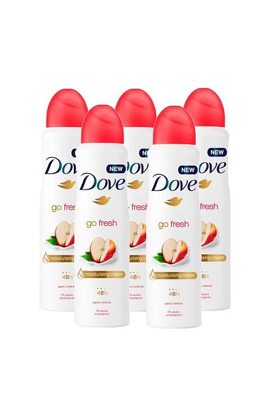 Dove Deodorant spray femei Dove Go Fresh Apple, 5 x 250 ml