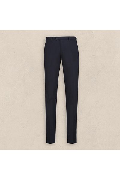 Sarar Interview Woven Fabric Self-Patterned Slim Fit Navy Blue Pants
