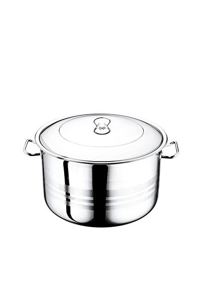 Evimsaray 40*25 Steel Pot 31 Liters