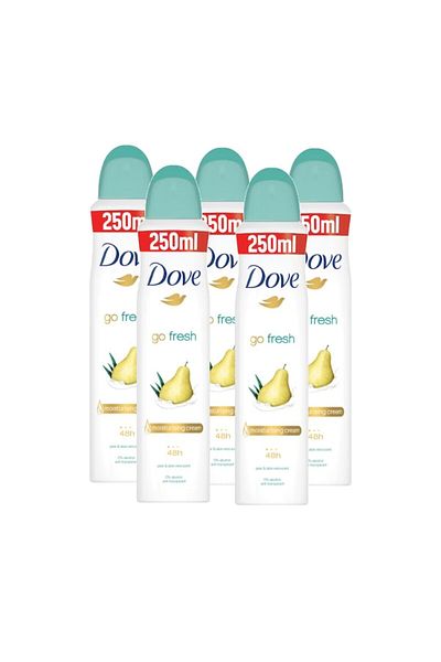 Dove Deodorant spray femei Dove Go Fresh Pear & Aloe, 5 x 250 ml