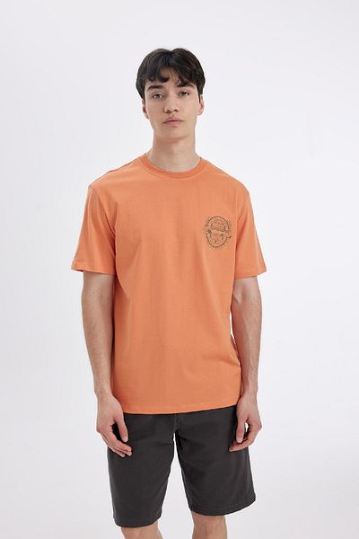 DeFacto Crew Neck Printed Regular Fit Short Sleeve T-Shirt C9224axog191