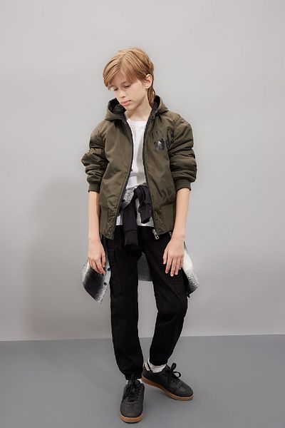 DeFacto Boy's Reversible Hooded Coat D1004A824Au