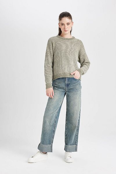 DeFacto Regular Fit Crew Neck Knitwear Sweater C6227Ax24Cw