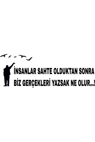 Birim Matbaa ARABA ARKASI YAZI OTO STİCKER(X CM)