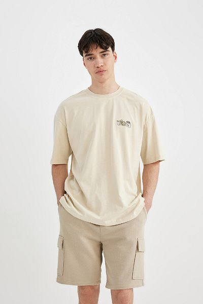DeFacto Normale Passform, einfache, gerade Shorts mit Cargotaschen, C5693ax24sm