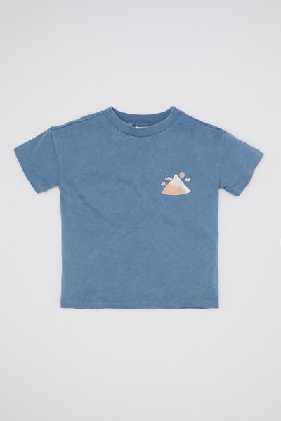 DeFacto Tricou imprimat cu mânecă scurtă pentru bebeluși - Decolteu D1474a524sm