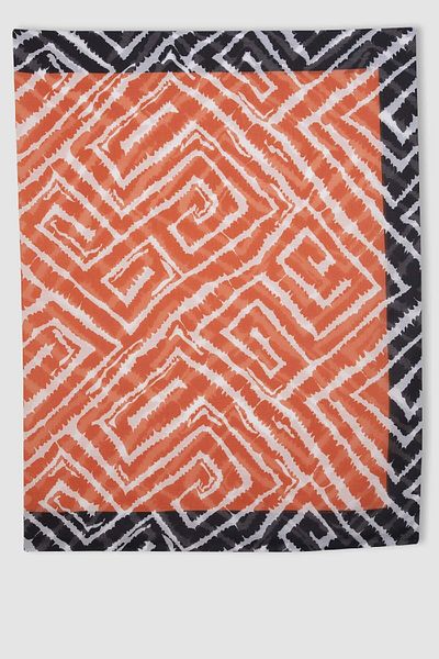 DeFacto Gemusterter Voile-Pareo-Fall In Love D0966ax24sm