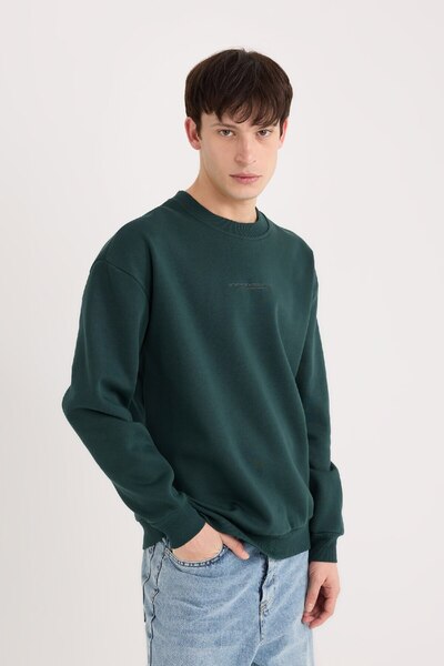 DeFacto Boxy Fit Bisiklet Yaka Baskılı Sweatshirt X8282AZ24AU