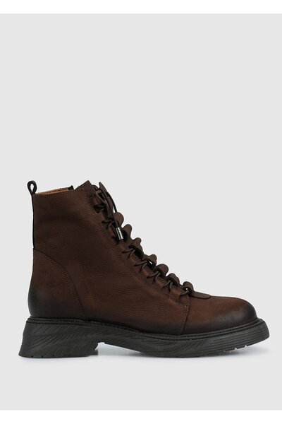 Provoq Γυναικείες Μπότες - Καφέ Δερμάτινο