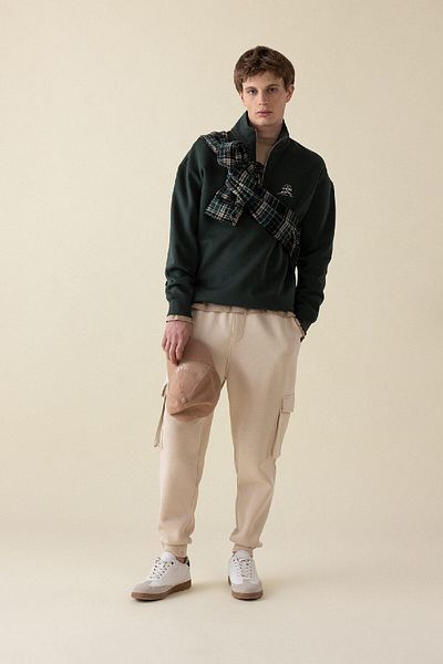 DeFacto Φούτερ Jogger Regular Fit - Cargo Pocket, Lace Up Elastic Leg Y5533az24au