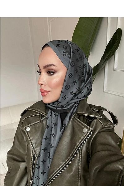 Modechic Collection Σάλι διπλής όψης από μεταξωτό κασμίρ G μοτίβο