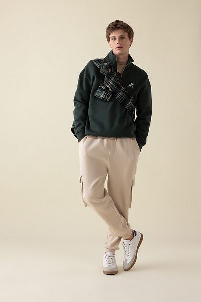 DeFacto Φούτερ Jogger Regular Fit - Cargo Pocket, Lace Up Elastic Leg Y5533az24au
