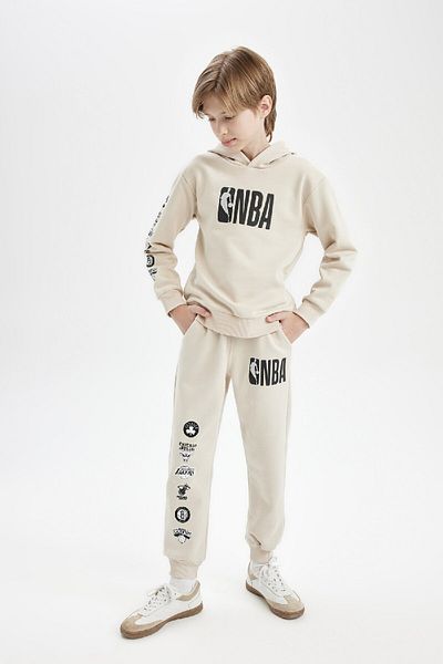 DeFacto Boy's Nba Current Teams Elastic Waist Leg Jogger Sweatpants D3150A824Au