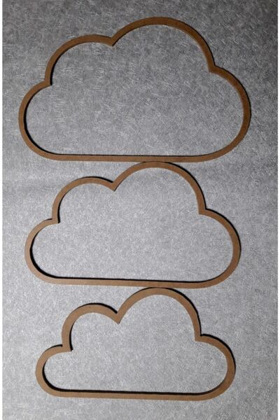 ÇUKUROVA ÜTÜ 3'lü Büyük Bulut 35x20, Ortanca Bulut 27x20, Küçük Bulut 21x12 c...