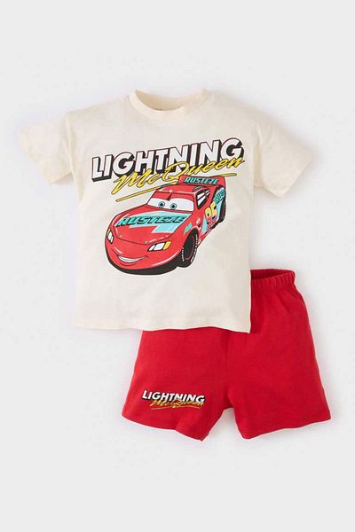 DeFacto Cars Ecru Boy's Top-Top Set E6919A5/Er134