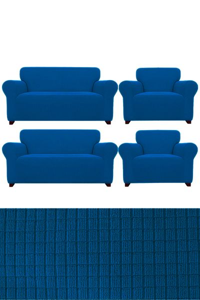 nurlan Husa de canapea flexibila din Lycra - Set de canapele elastice 3+3+1+1