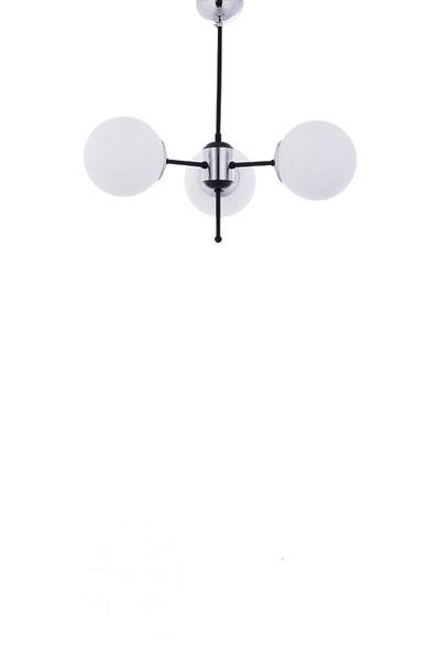 Step Aydınlatma Ava Black-Chrome 3-Armed Modern Living Room Y. Room O. Room Chandelier