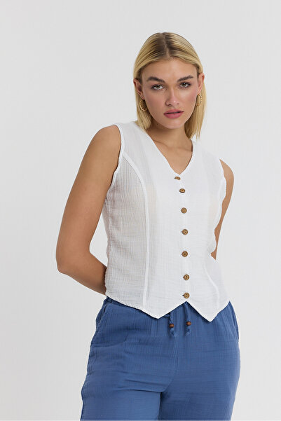 TCT TEKSTİL Muslin Vienna Vest - 1170