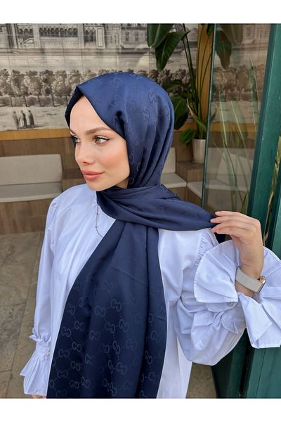Modechic Collection Σάλι διπλής όψης από μεταξωτό κασμίρ G μοτίβο