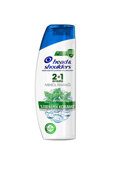 prestij sanal market Head&Shoulder Menthol Freshness 2 in 1 Anti-Dandruff Shampoo 250 ml (6 Pcs)