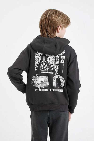 DeFacto Boy's Star Wars Crew Neck Back Printed Sweatshirt 3143681
