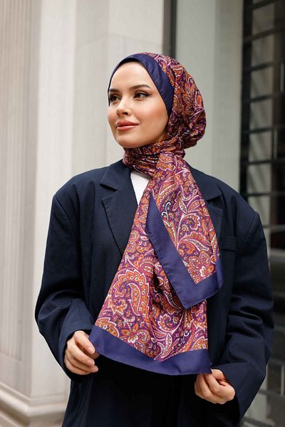 QASSA SHAL Etüklü Soft Shawl - Lariosa Series Summer