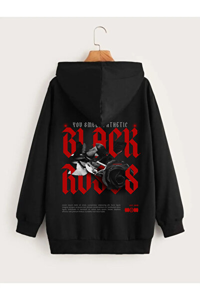 Relax family xf Ανδρικό χειμωνιάτικο φούτερ με κουκούλα στην πλάτη με στάμπα