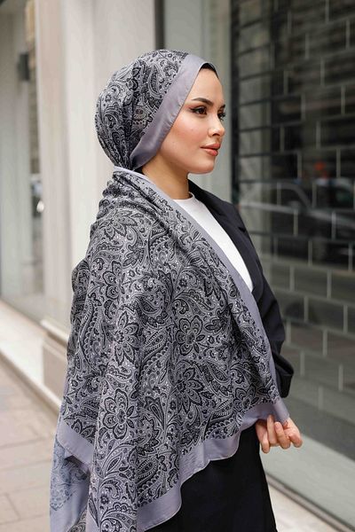 QASSA SHAL Ethical Pattern Soft Shawl - Lara Series Gümlü