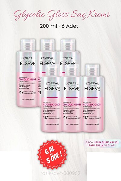 ELSEVE 6 Al 5 Öde Glycolic Gloss Parlaklığı Bakım Kremi 200 ml