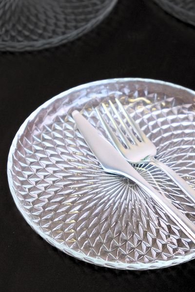 tabakevi 16cm Straw Sensu Glass Cake Plate Plain 6 Li 2492