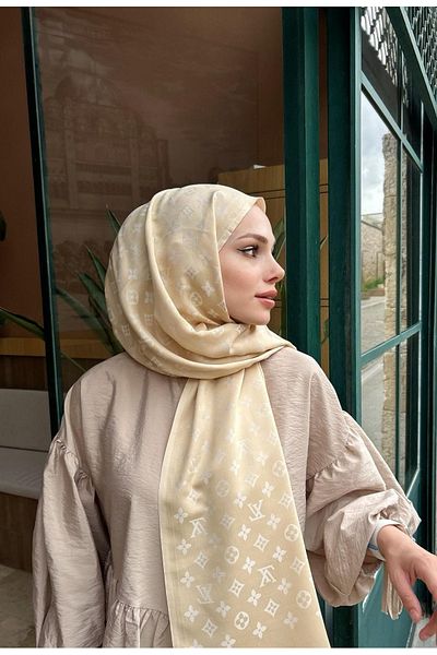 Modechic Collection Σάλι διπλής όψης από μεταξωτό κασμίρ G μοτίβο