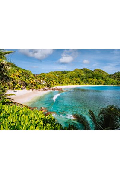 Zumzeria Tablou Canvas Tropical Beautiful Island, 80x50cm, tabloucanvas939, Z...