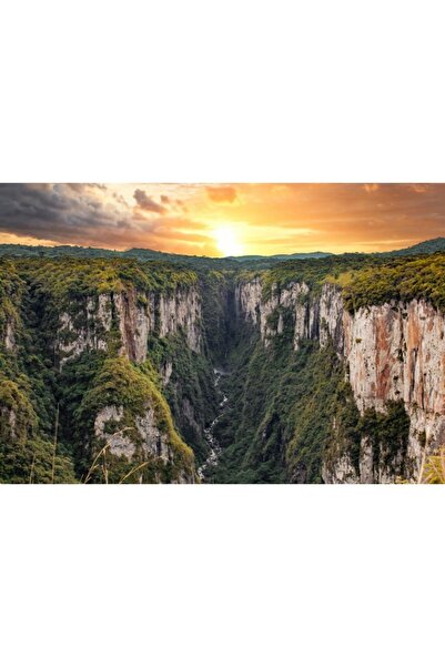 Zumzeria Tablou Canvas Sunset In Canyons, 80x50cm, tabloucanvas569, Zumzeria ®