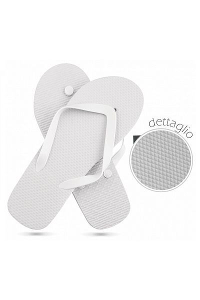 OEM Papuci Flip Flop pentru Dama, Albi, Marime 39