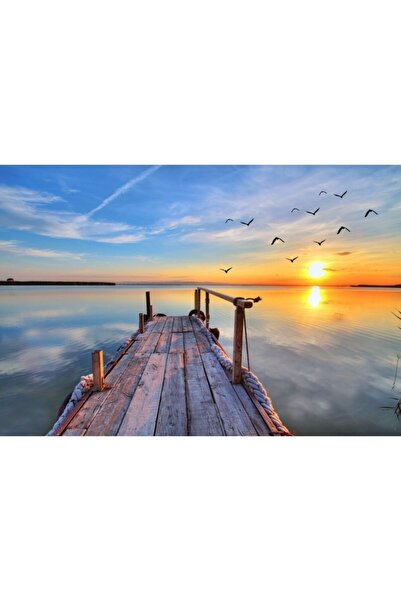 Zumzeria Πίνακας σε καμβά Φωτεινό ηλιοβασίλεμα, 80x50εκ., καμβάς23,