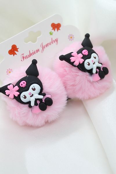 CLARİS Kuromi Model Elastic Pompom Girl's Buckle Girl's School Buckle