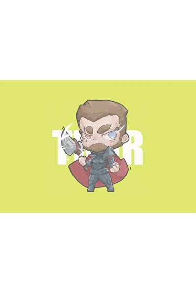 Zumzeria Πίνακας σε καμβά Thor Chibi, 80x50εκ.,