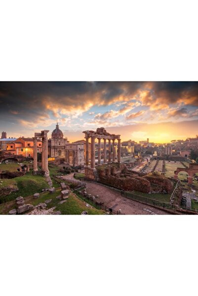 Zumzeria Tablou Canvas The Roman Empire Ruins, 80x50cm, tabloucanvas1292, Zum...