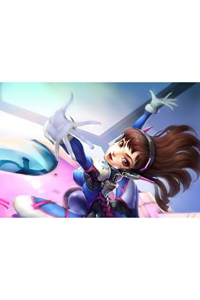 Zumzeria Πίνακας σε καμβά Dva Overwatch Artistic Art, 80x50cm, tableau874,