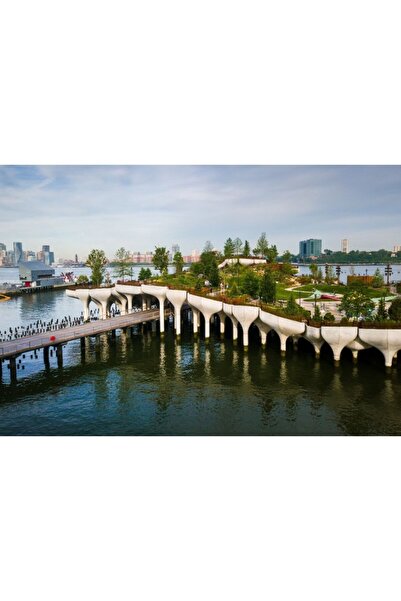 Zumzeria Tablou Canvas Floating Park In New York, 80x50cm, tabloucanvas1276, ...