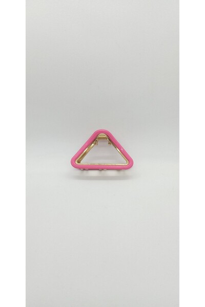 ndjewelry اللون الوردي مثلث مزلاج مشبك