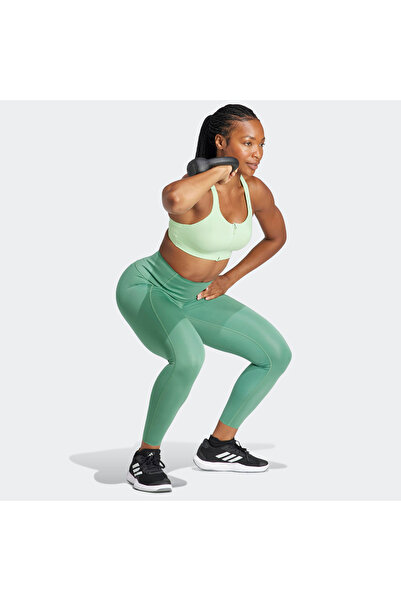 adidas Γυναικείο πράσινο αθλητικό σουτιέν TLRD Impact (IT6657)