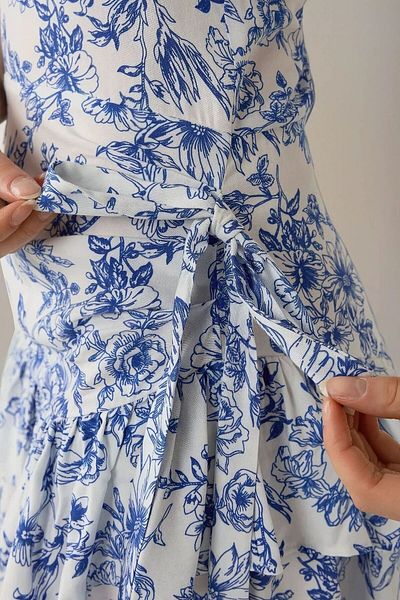 Hiccup Rochie mini cu bretele cu volane cu imprimeu floral