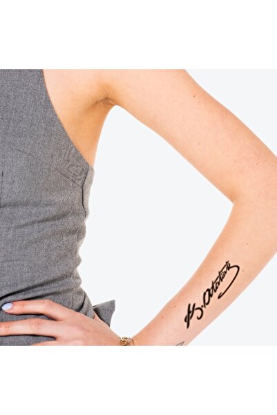 ONE SPRAY TATTOO Mustafa Kemal Atatürk İmza Dövme Şablonu 2 (Spreyini Almayı Unutma)