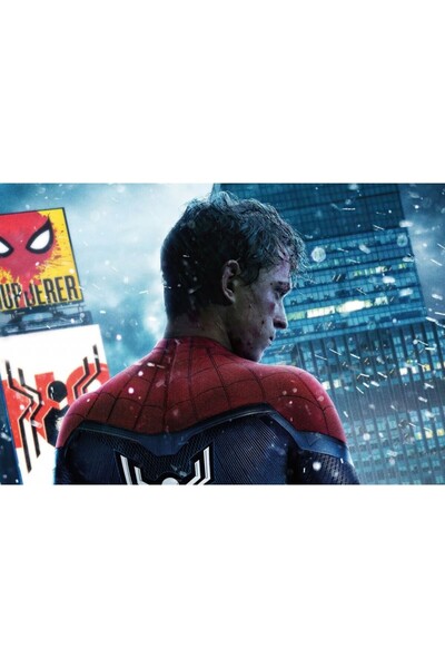 Zumzeria Tablou Canvas Spiderman No Way Home Κοστούμι Tom Holland, 80x50cm, t...