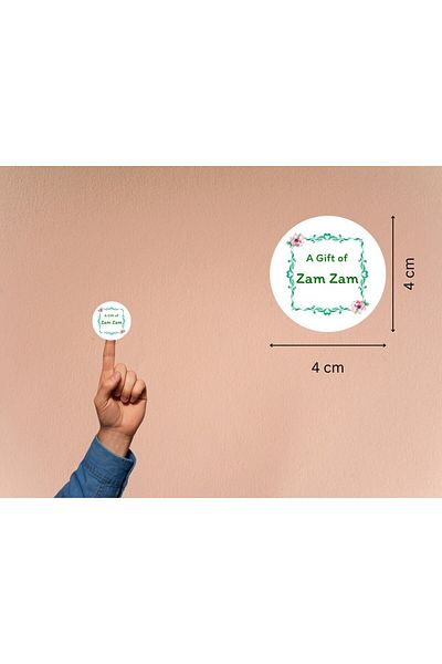 CASALINGHI Zam Zam Signed English Stiker 4 Cm, 40 Pcs