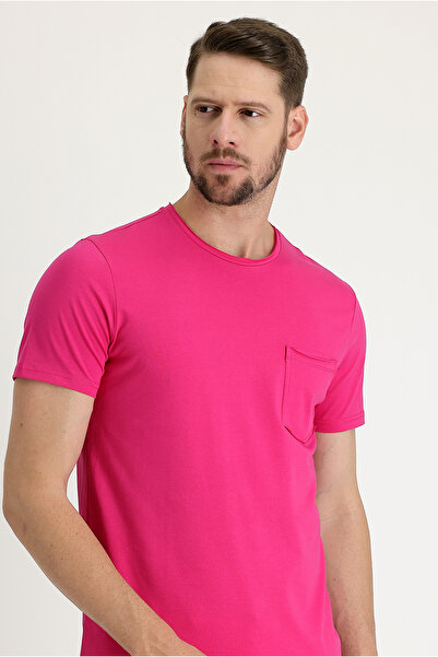 Kiğılı Tricou slim din bumbac cu decolteu