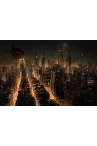 Zumzeria Πίνακας σε καμβά Gotham City, 80x50εκ., tableou780,