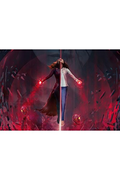 Zumzeria Πίνακας σε καμβά Scarlet Witch Of Mcu, 80x50εκ., tableau1457,