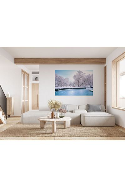 Zumzeria Tablou Canvas Winter Frozen Park, 80x50cm, Tabloucanvas1239, ®